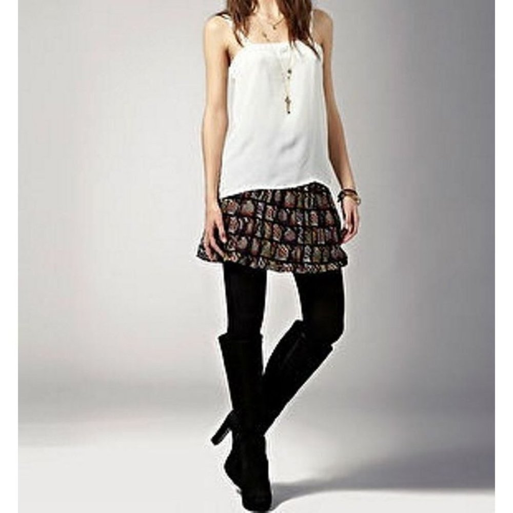 WINTER KATE by NICOLE RICHIE Skirt TILDA Skater CIRCLE Print PLEATED S $275